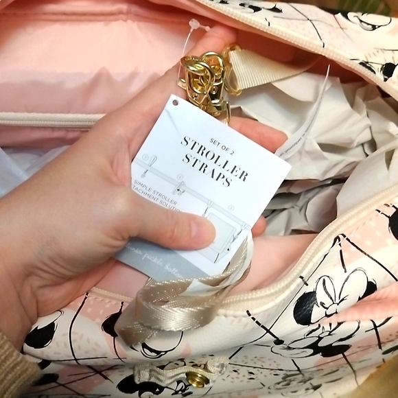 NWT Petunia pickle bottom shimmery Minnie mouse boxy backpack, Disney baby, cute - Picture 9 of 14